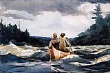 Canoe in the Rapids by Winslow Homer